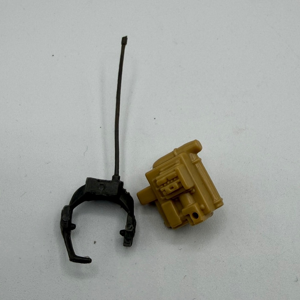 VTG G.I. Joe Accessories Lot Tan Backpack & Black Headset Antenna Hasbro ARAH